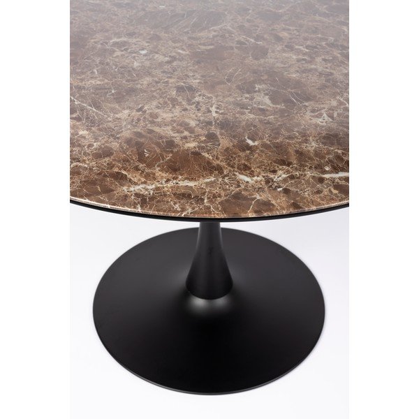 Ümmargune söögilaud marmorist pealispinnaga, ø 110 cm Maru - White Label-image-4