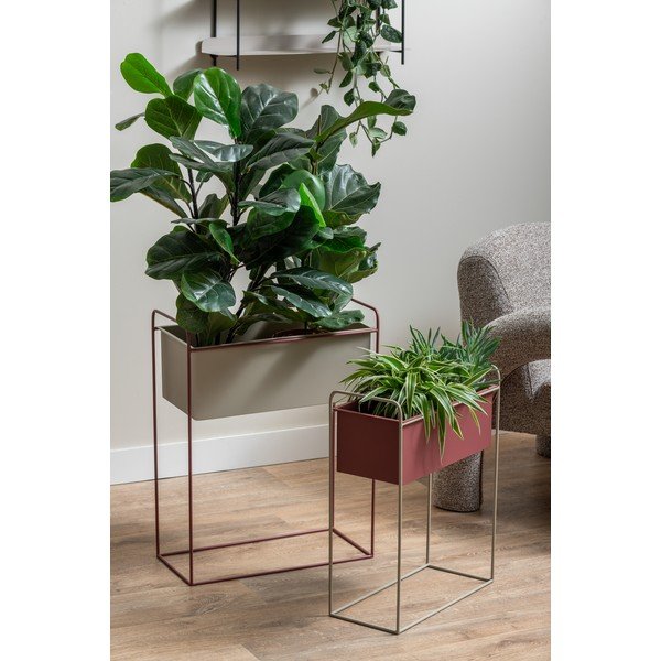 Metallist lillealused komplektis 2 tükki (kõrgus 65 cm) Reina - PT LIVING-image-1