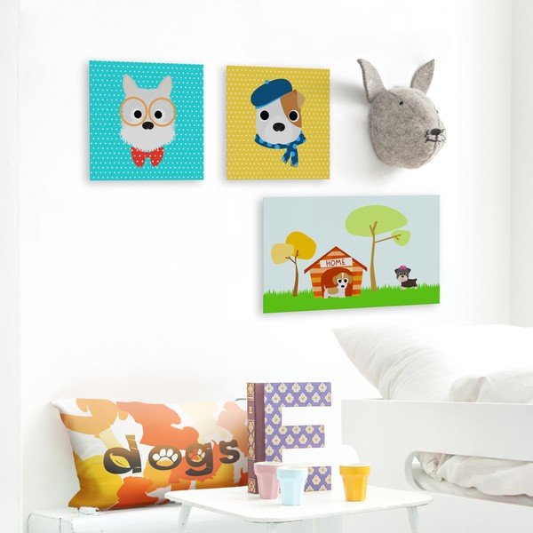 Laste pilt 27x27 cm Dogs - Mr. Fox-image-1
