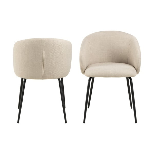 Kreemid söögitoolid 2tk komplektis Eleanor - Actona-image-4