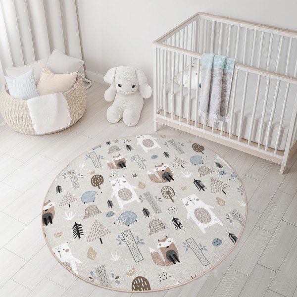 Pestav laste mänguvaip ø100 cm Forest Friends - Mila Home-image-4