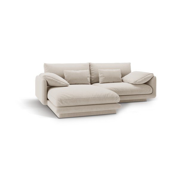 Valge bukleekangast nurgadiivan (vasak nurk) Torino - Micadoni Home-image-2