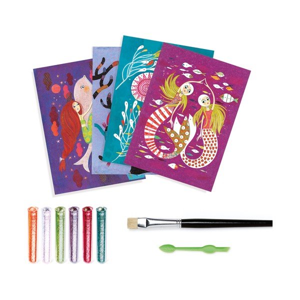 Mermaids kunsti komplekt - Djeco-image-1