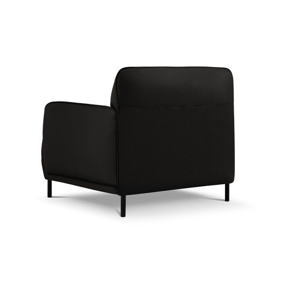 Mustast nahast tugitool Neso - Windsor & Co Sofas-image-2