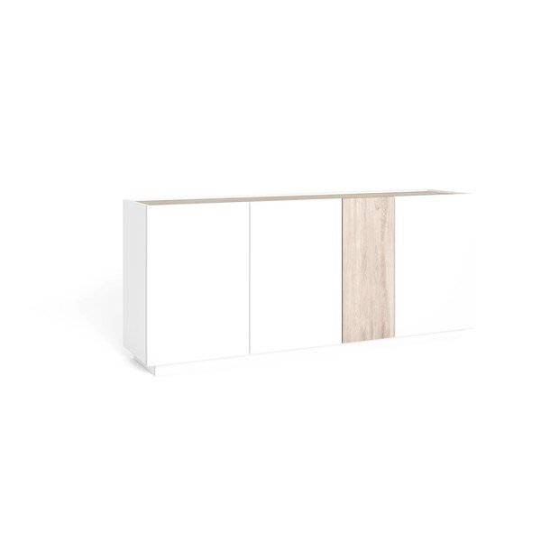 Valge/loomulik tammekapp 180x78 cm Udine - Marckeric-image-2