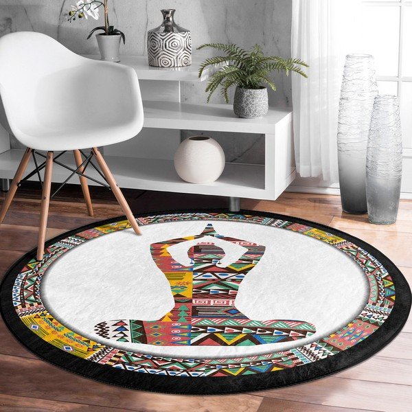 Pestav ümmargune vaip, sobitub robottolmuimejaga ø 80 cm Comfort - Mila Home-image-3