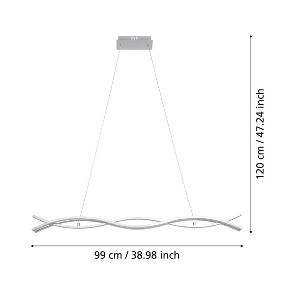 Hõbedane LED rippvalgusti LASANA 2 - EGLO-image-2