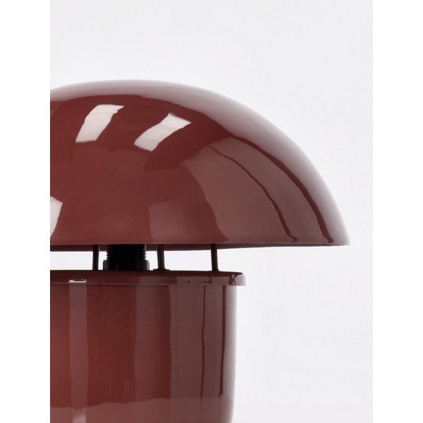 Burgundia värvi metallist laualamp metallvarjuga (kõrgus 27 cm) Koppel - Bizzotto-image-3