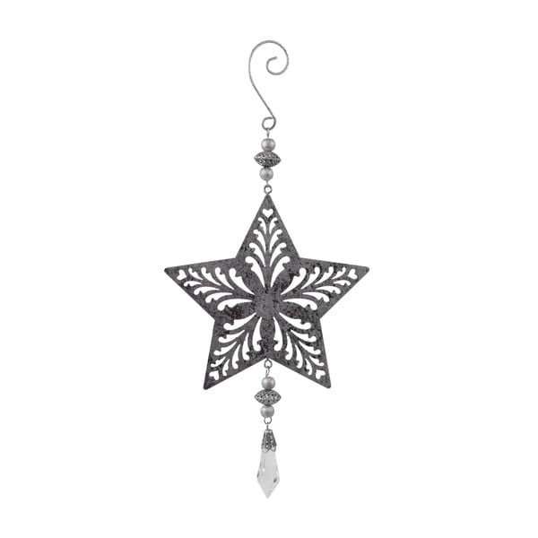 Velká závěsná vánoční dekorace ve tvaru hvězdy s diamantem Ego dekor