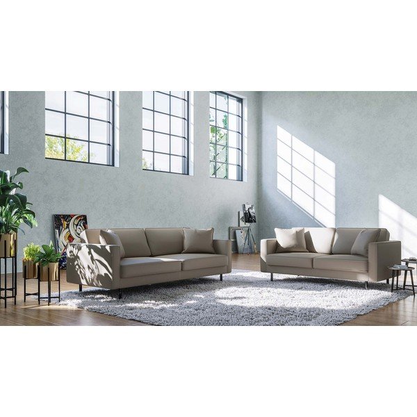 Helepruun nahkdiivan 207 cm Kobo - MESONICA-image-3
