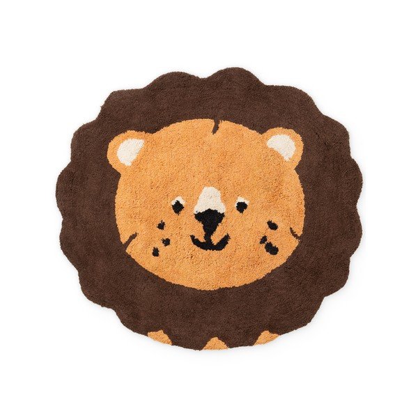 Oranž/pruun pestav/käsitsi kootud puuvillane lastevaip 112x120 cm Snuggle Lea - Hanse Home