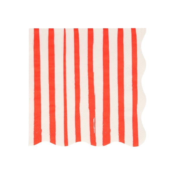 Paberist salvrätikud 16 tk komplektis Red Stripe - Meri Meri