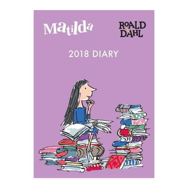 Diář pro rok 2018 Portico Designs Roald Dahl Matilda, A6