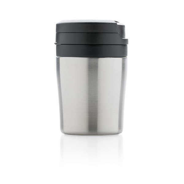 Termohrnek s ouškem ve stříbrné barvě XD Design Coffee to Go, 160 ml-image-2