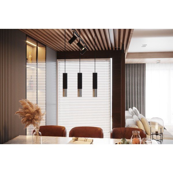 Must/hõbedane metallist laevalgusti ø 6 cm Longbot - Sollux-image-4