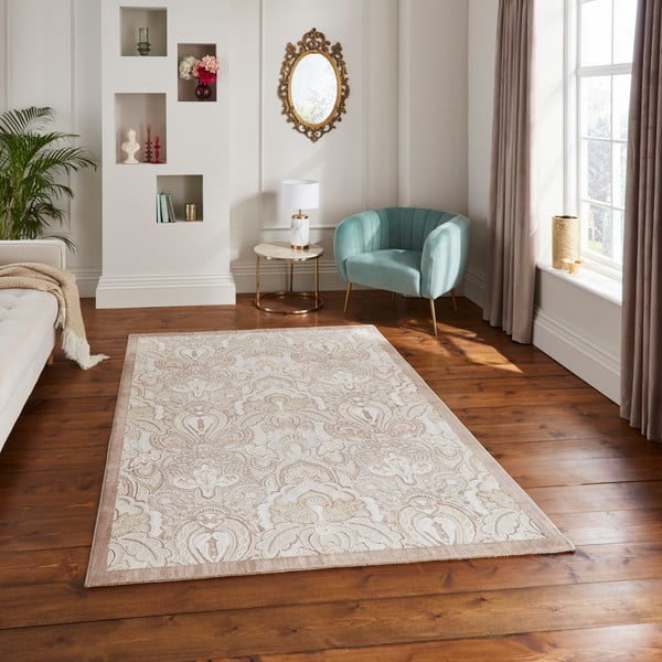 Kreem vaip 120x170 cm Damask Bronze - Think Rugs-image-1