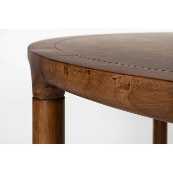 Ümmargune söögilaud pähklipuust dekoratsiooniga, ø 128 cm Storm - Zuiver-image-2