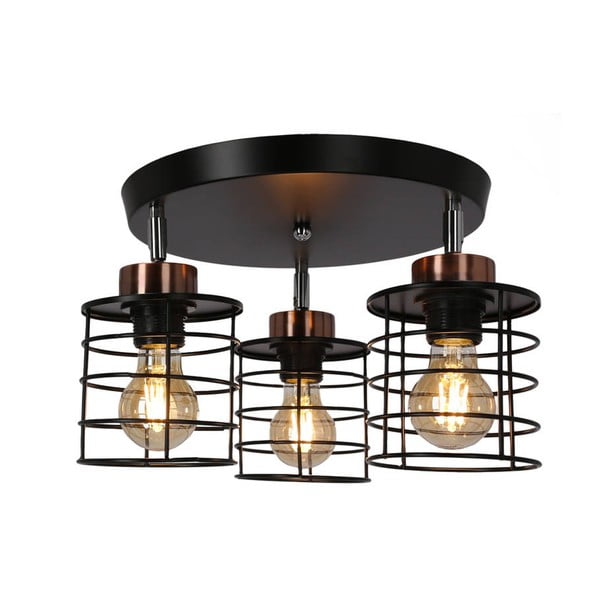 Must metallist laevalgusti Glob - Candellux Lighting-image-1