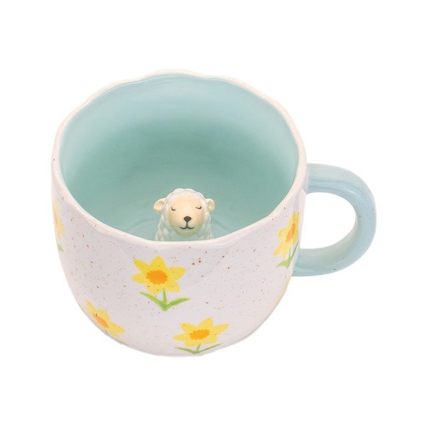 Sinine/kreem portselanist kruus 350 ml Surprise Sheep - Sass & Belle-image-4