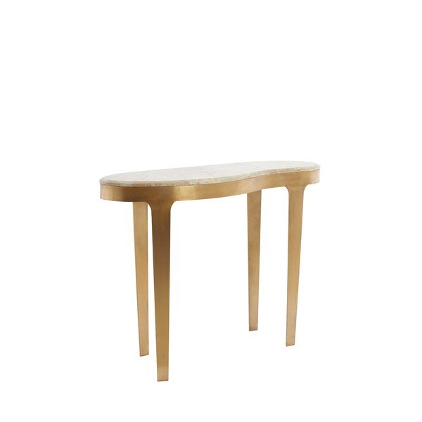Konsoollaud marmorist pealispinnaga pronks/tapeetpruun 40x110 cm Giulio - Light & Living-image-3