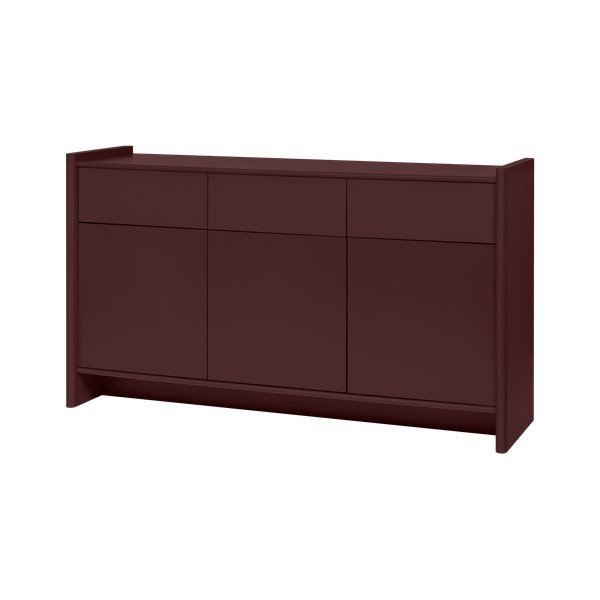 Burgundiapunane kummut 160x91x46 cm Rali - noo.ma