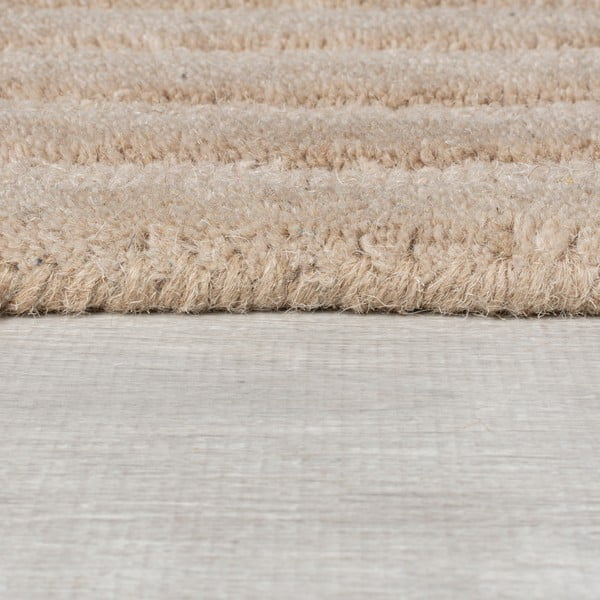 Beež käsitsi kootud villane vaip 120x170 cm Zen Rectangles - Flair Rugs-image-4