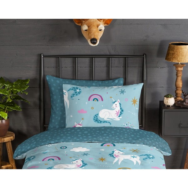 Flanellist laste voodipesu üheinimesevoodile 140x200 cm Snowycorn - Good Morning-image-2