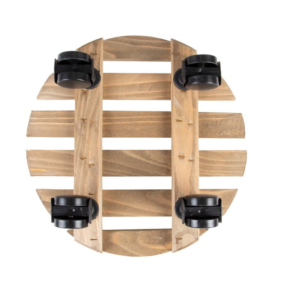 Puidust mobiilne alus lillepottidele ø 29 cm (kõrgus 8 cm) Indoor & Outdoor – Esschert Design-image-2