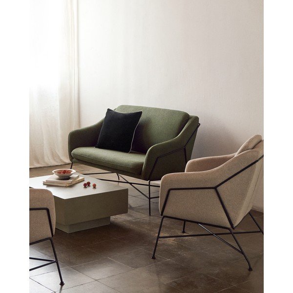 Roheline diivan 128 cm Brida - Kave Home-image-1