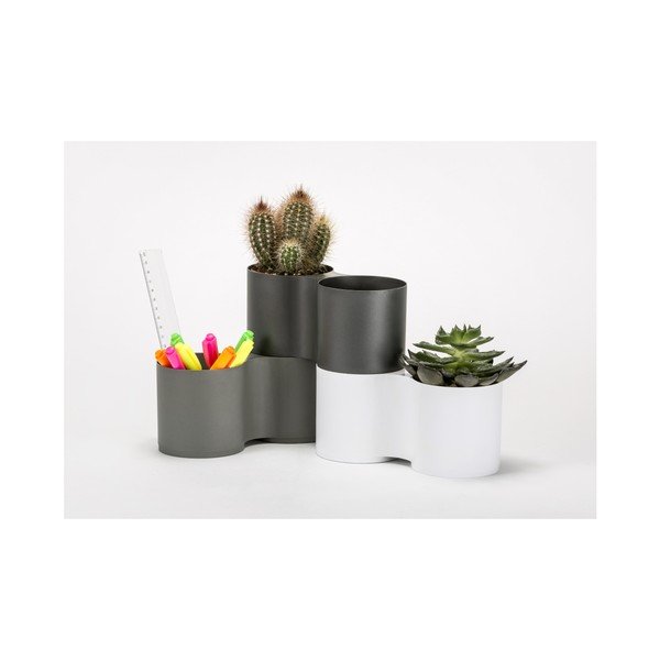 Sada 3 květináčů Plastia Moduloo-image-3