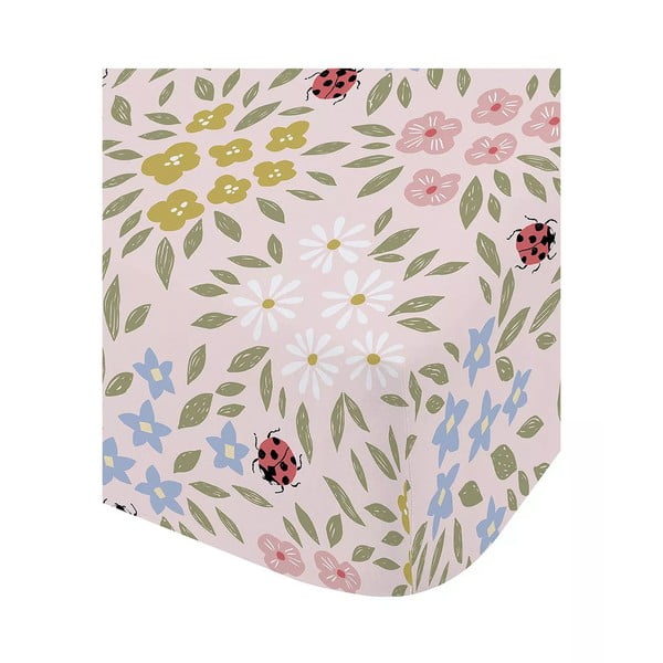 Laste üheinimesevoodi kummiga lina 90x190 cm Garden Animals - RHS-image-2