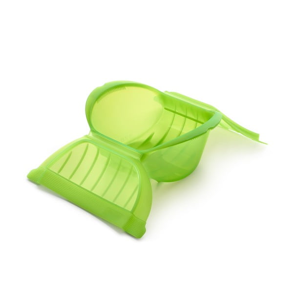 Roheline silikoonist aurupott Deep Steam Case L - Lékué-image-1