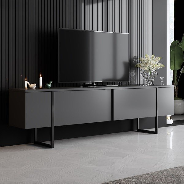 Antratsiitne telerilaud 180x30 cm Luxe - Kalune Design-image-1