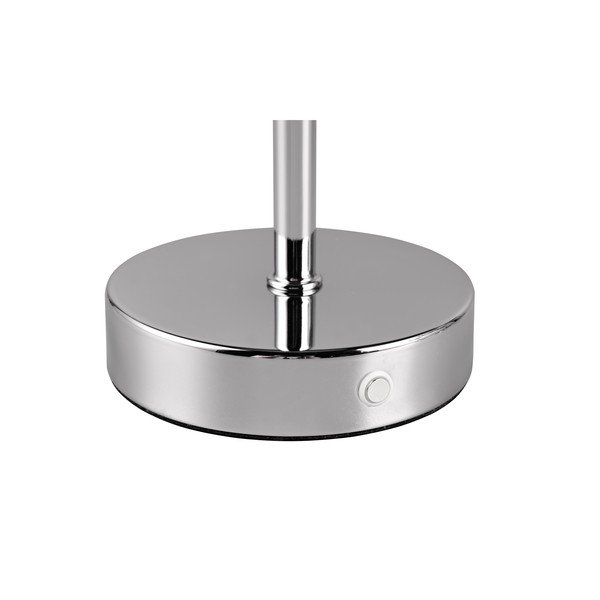 Hõbedane läikiv LED laualamp (kõrgus 30 cm) Jeff - Reality-image-3