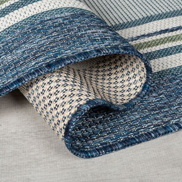 Roheline-sinine sise- ja välisvaip 120x170 cm Roma Stripe - Flair Rugs-image-2