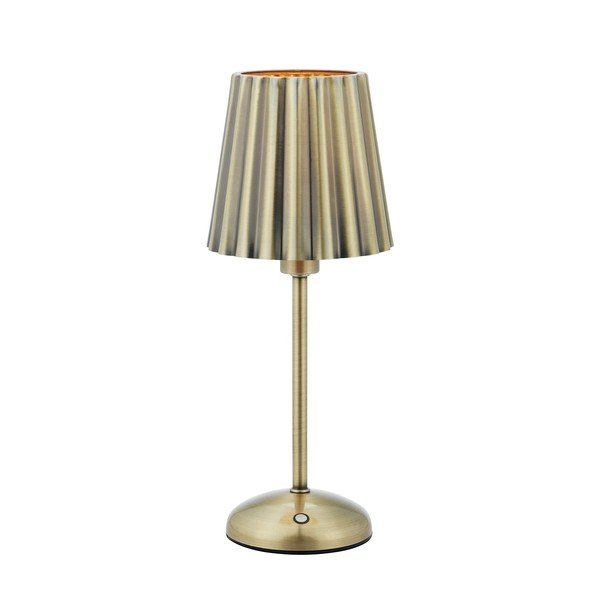 Metallist LED-laualamp hämardatava/kaasaskantava valgusega messingist värvi (kõrgus 35 cm) Celia - Markslöjd
