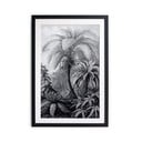 Must-valge plakat Palm, 60 x 40 cm BW Palm - Surdic