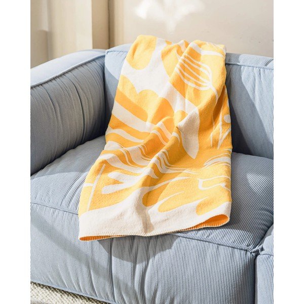 Kollane tekk 165x200 cm Lino - noo.ma-image-2