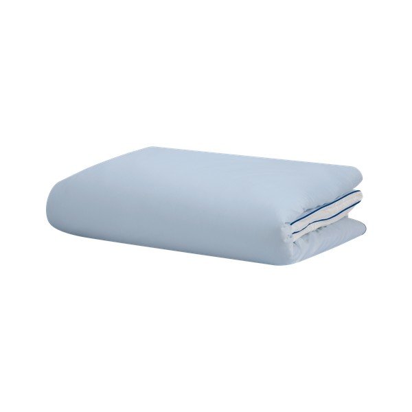 Helesinine puuvillasatiinist tekikott kaheinimesevoodile 200x200 cm Oba - noo.ma