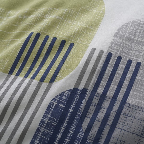 Roheline-sinine üheinimesevoodipesu 135x200 cm Layered Geo - Catherine Lansfield-image-4