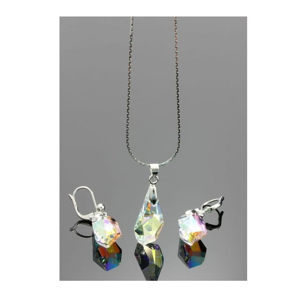 Set náhrdelníku a náušnic se Swarovski krystaly Yasmine Simplicity-image-2