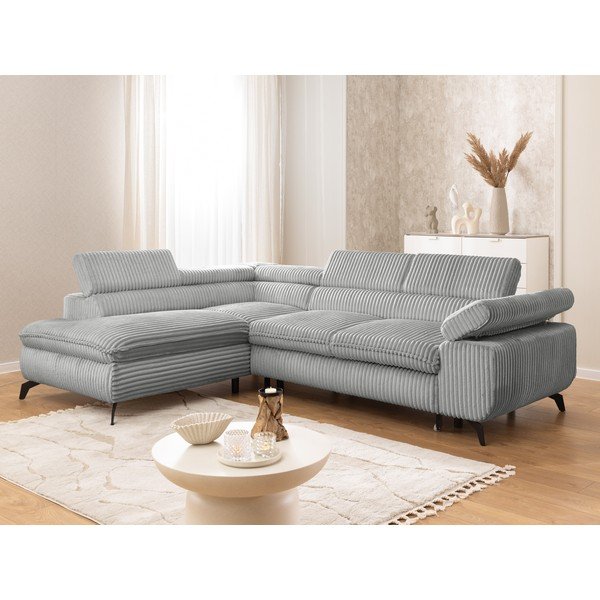 Helehall velvetist nurgadiivan (vasak nurk/L-kujuline) Marbeya - Ropez-image-1