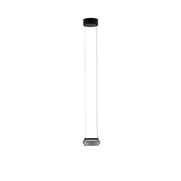 Mattmust klaasist LED-ripplamp ø 14 cm Jailyn - Nova Luce