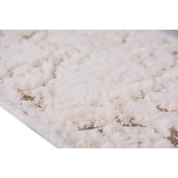 Kreemvalge-kuldsed puuvillased trepiastme vaibad 16 tk 25x65 cm komplektis. Simli Altin - Vitaus-image-2