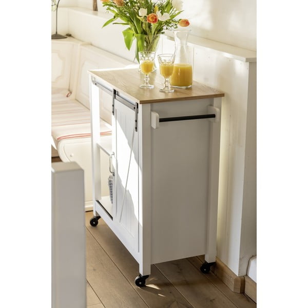 Serveerimislaud ratastel 40x80 cm Country House - Wenko-image-2