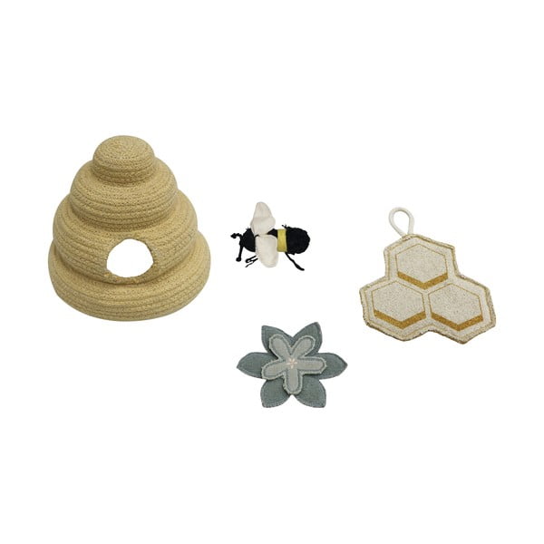 Kreem puuvillane laste mänguvaip 90x130 cm Pollination - Lorena Canals-image-4