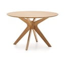 Ümmargune söögilaud tammespoonist pealispinnaga ø 120 cm Naanim - Kave Home