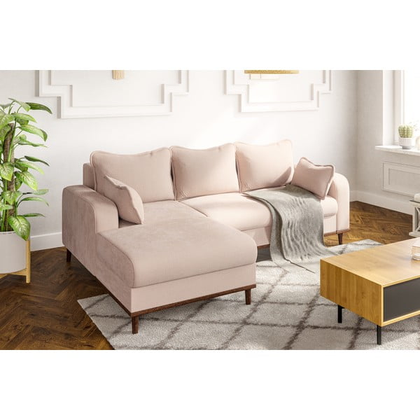 Beež velvetist nurgadiivan (vasak nurk) Beata - Ropez-image-4