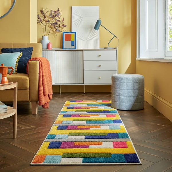 Käsitsi kootud koridorivaip 66x300 cm Mambo - Flair Rugs-image-1