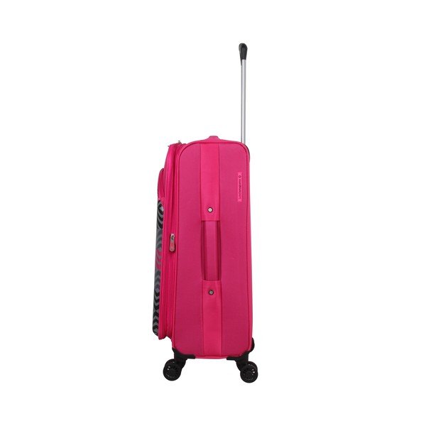 Komplekt 3 pagasit 4 rattaga Lulucastagnette Peruana magenta värviga - LULUCASTAGNETTE-image-2